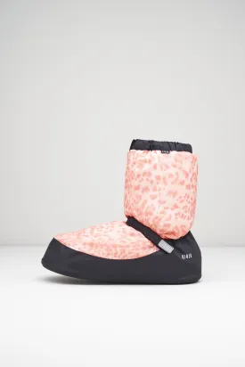 Childrens Leopard Print Warm Up Booties