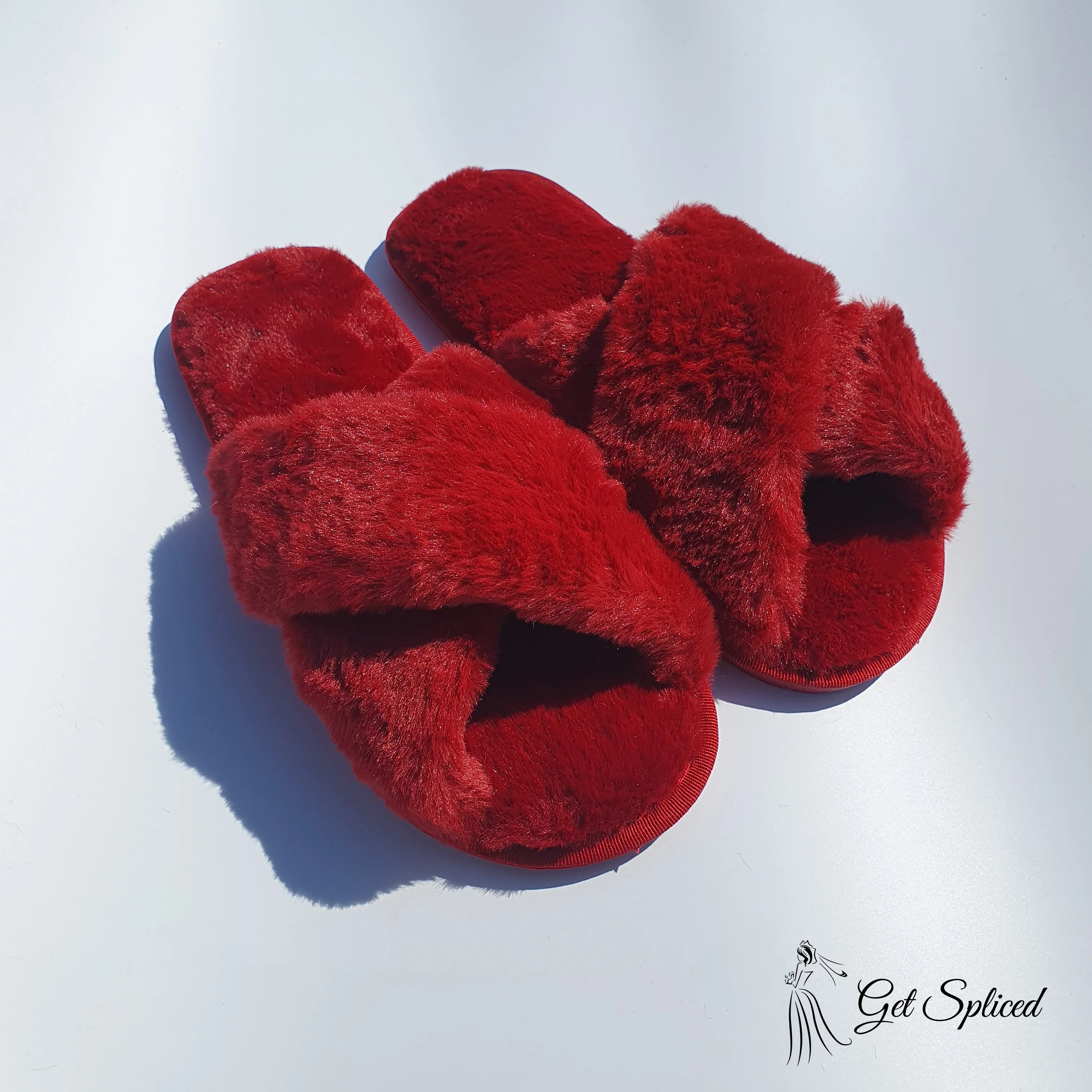 Crossover Bridal Slippers