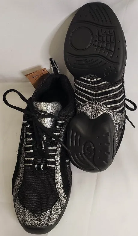 Electron -- Split Sole Dancesneaker -- Black/Silver