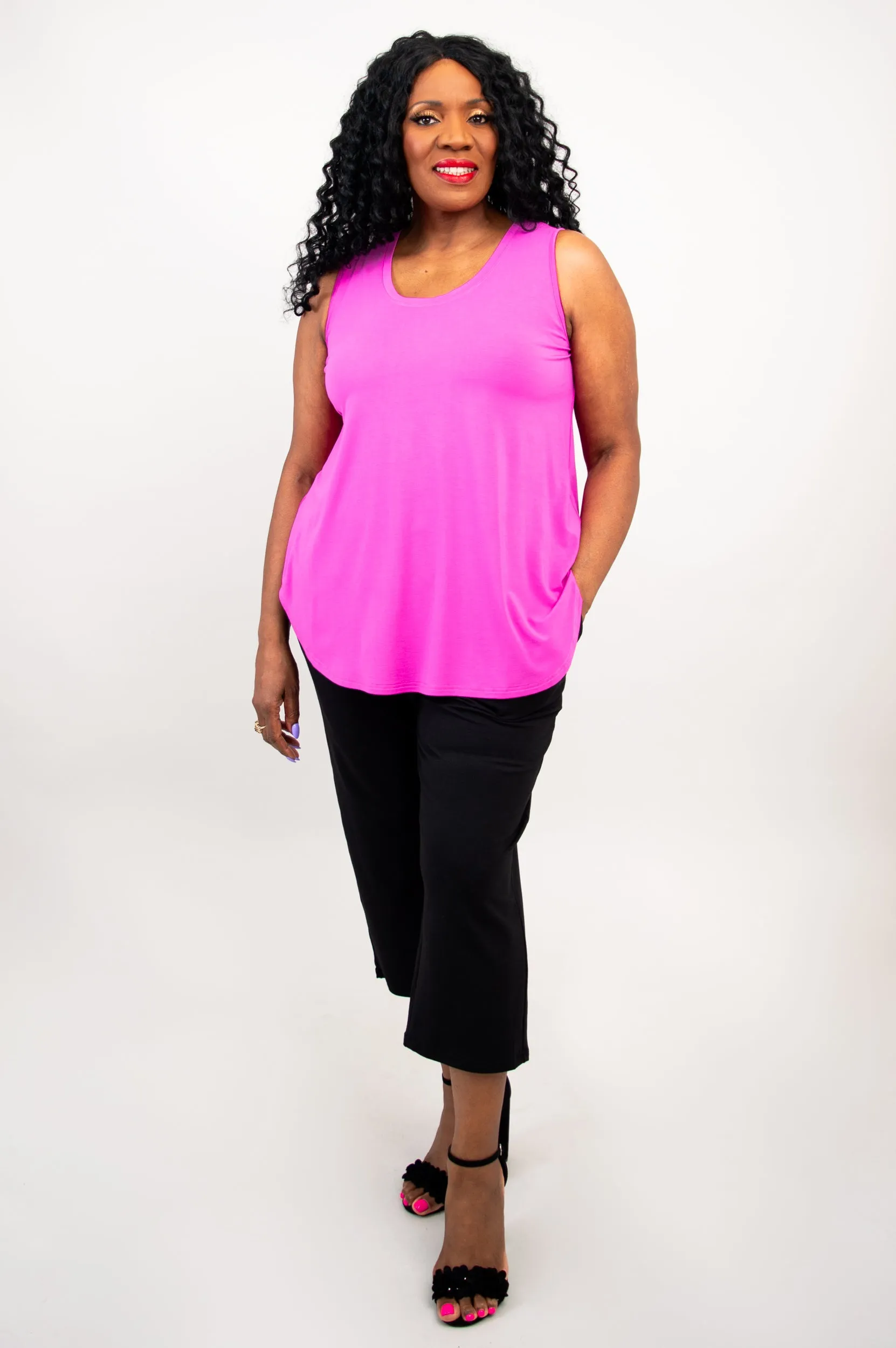 Jazz Tank, Pink, Bamboo