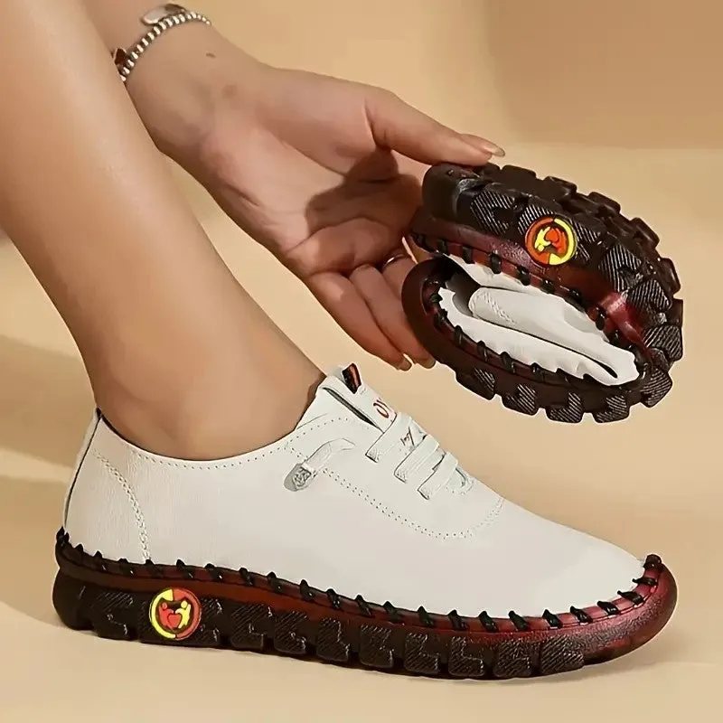 Owlkay Autumn Women's Elastic Soft-Sole Flat Casual Shoes