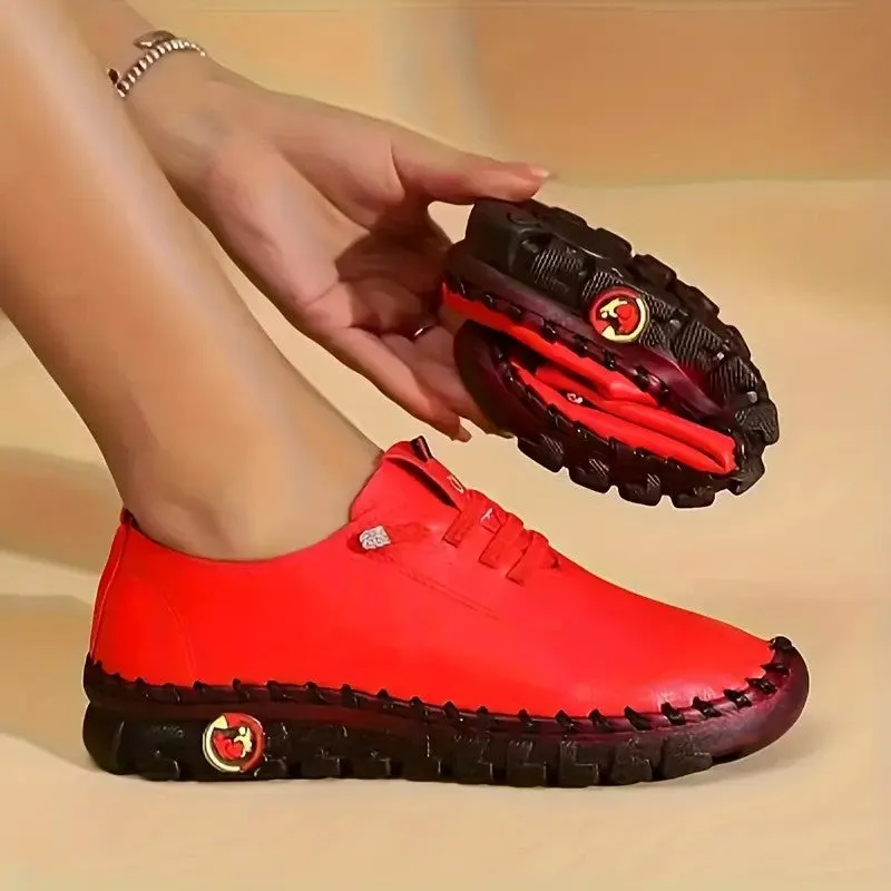 Owlkay Autumn Women's Elastic Soft-Sole Flat Casual Shoes